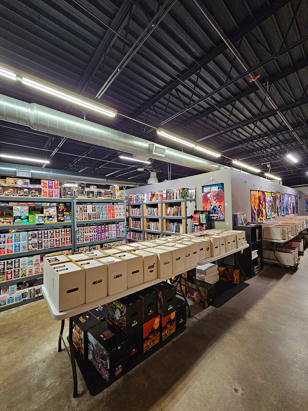 Comics and toys for sale at Rockhopper Comics and Games in New Hope, MN. Photo by Sehee Snead.